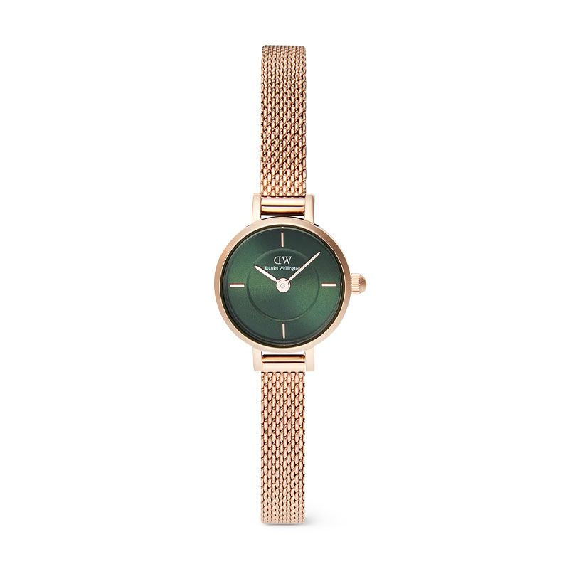 Montre femme daniel wellington petite mini emerald melrose acier doré rose dw00100742 - analogiques - edora