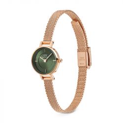 Montre femme daniel wellington petite mini emerald melrose acier doré rose dw00100742 - analogiques - edora - 2