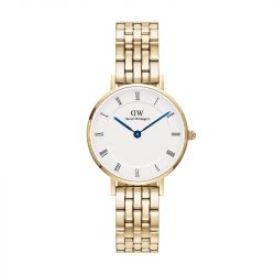Montre femme daniel wellington petite roman numerals 5-link gold acier dw00100682 - analogiques - edora - 0