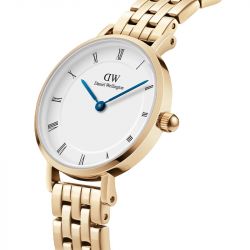 Montre femme daniel wellington petite roman numerals 5-link gold acier dw00100682 - analogiques - edora - 2