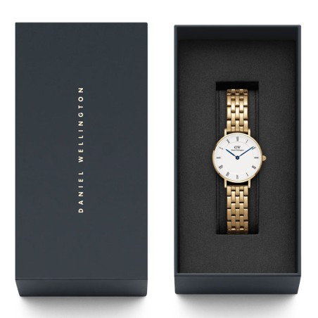 Montre femme daniel wellington petite roman numerals 5-link gold acier dw00100682 – analogiques