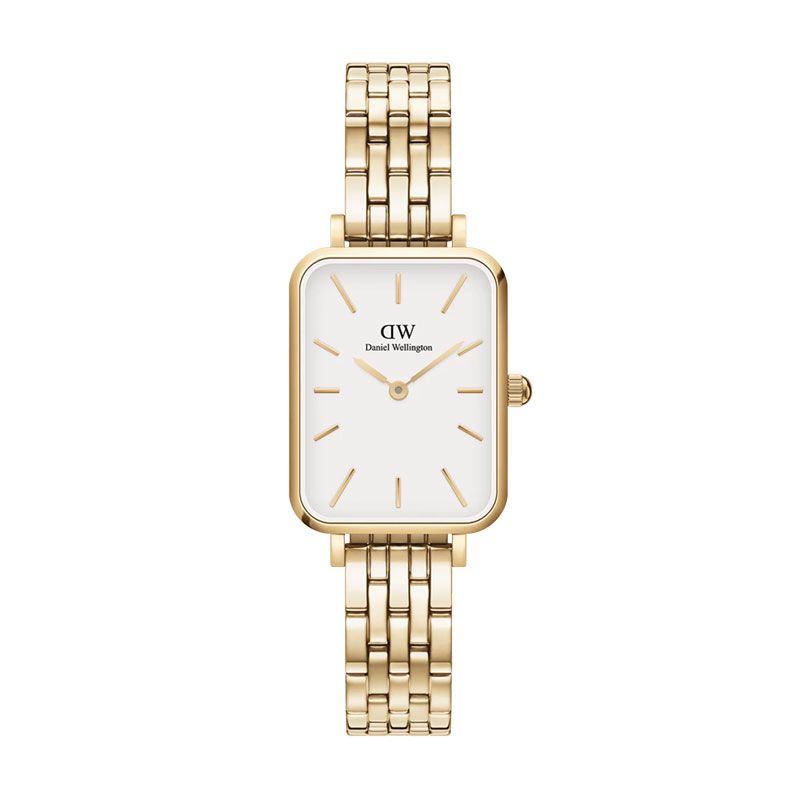 Montre femme daniel wellington quadro 5-link evergold acier dw00100622 - analogiques - edora