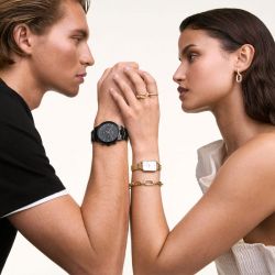 Montre femme daniel wellington quadro 5-link evergold acier dw00100622 - analogiques - edora - 1