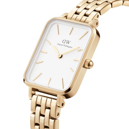 Montre femme daniel wellington quadro 5-link evergold acier dw00100622 – analogiques
