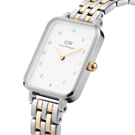 Montre femme daniel wellington quadro lumine 5-link two-tone dw00100625 – analogiques