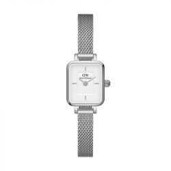 Montre femme daniel wellington quadro mini acier argenté dw00100726 - analogiques - edora - 0