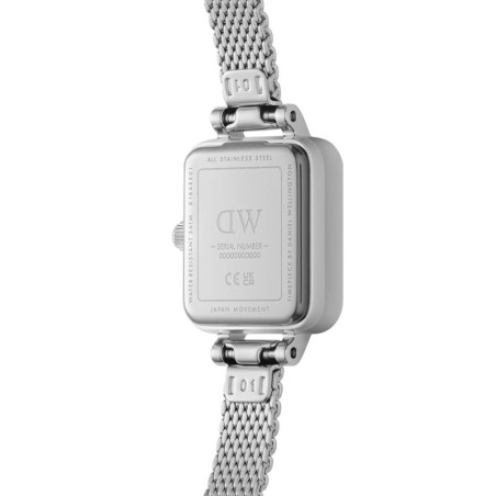 Montre femme daniel wellington quadro mini acier argenté dw00100726 – analogiques