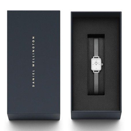 Montre femme daniel wellington quadro mini acier argenté dw00100726 – analogiques
