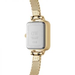 Montre femme daniel wellington quadro mini evergold onyx acier dw00100652 - analogiques - edora - 3