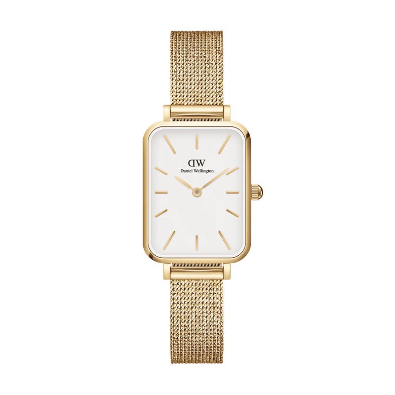 Montre femme daniel wellington quadro pressed evergold gold dw00100556 - analogiques - edora