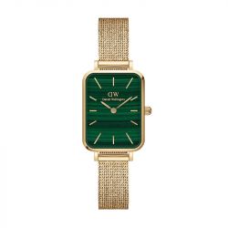 Montre femme daniel wellington quadro pressed evergold green gold dw00100561 - analogiques - edora - 0