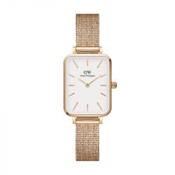 Montre femme daniel wellington quadro pressed melrose rose gold acier dw00100431 - analogiques - edora - 0