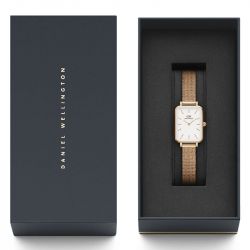 Montre femme daniel wellington quadro pressed melrose rose gold acier dw00100431 - analogiques - edora - 5