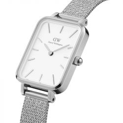 Montre femme daniel wellington quadro pressed melrose sterling dw00100438 - analogiques - edora - 2