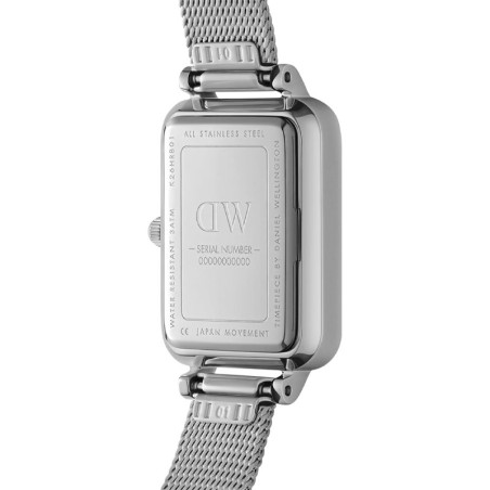 Montre femme daniel wellington quadro pressed melrose sterling dw00100438 – analogiques