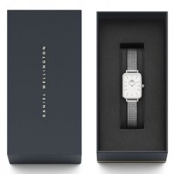 Montre femme daniel wellington quadro pressed melrose sterling dw00100438 - analogiques - edora - 4