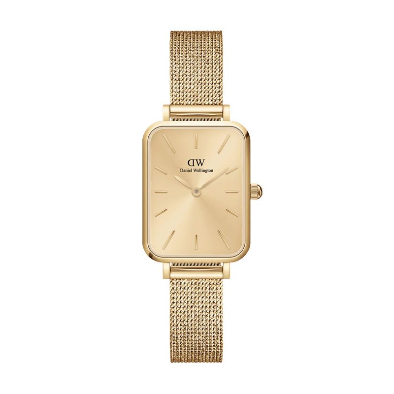 Montre femme daniel wellington quadro pressed unitone gold acier dw00100485 - analogiques - edora