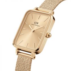 Montre femme daniel wellington quadro pressed unitone gold acier dw00100485 - analogiques - edora - 3