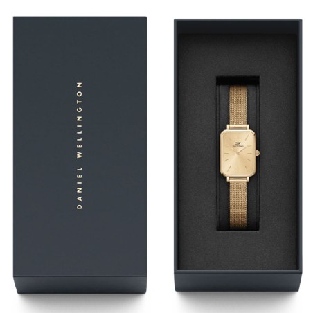 Montre femme daniel wellington quadro pressed unitone gold acier dw00100485 – analogiques