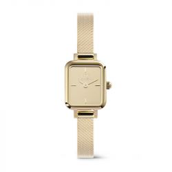 Montre femme daniel wellington quadro reflection acier doré dw00100801 - analogiques - edora - 0