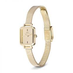 Montre femme daniel wellington quadro reflection acier doré dw00100801 - analogiques - edora - 1