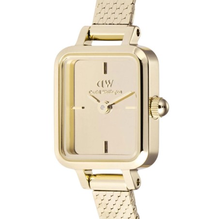 Montre femme daniel wellington quadro reflection acier doré dw00100801 – analogiques
