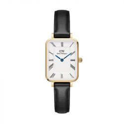 Montre femme daniel wellington roman numerals cuir noir dw00100692 - analogiques - edora - 0
