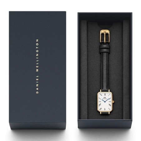 Montre femme daniel wellington roman numerals cuir noir dw00100692 – analogiques