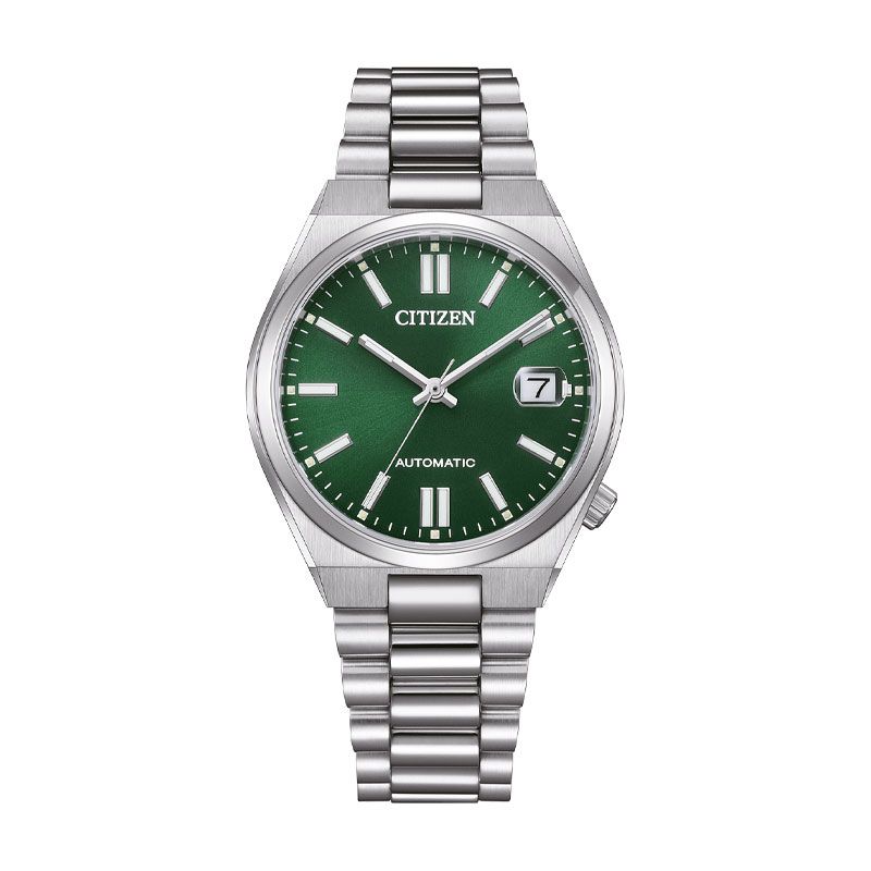 Montre femme automatique citizen tsuyosa dark green acier nj0200-50x - automatiques - edora