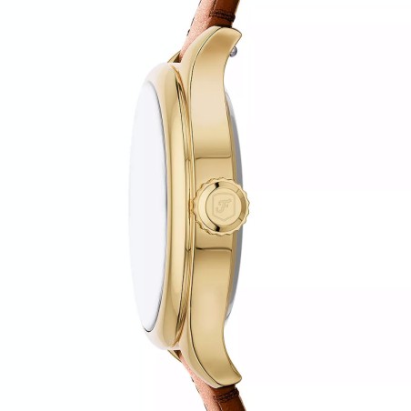 Montre femme fossil gilmore à trois aiguilles en cuir marron es5423 – analogiques