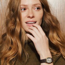 Montre femme fossil harlow à trois aiguilles en cuir marron effet croco es5426 - analogiques - edora - 1