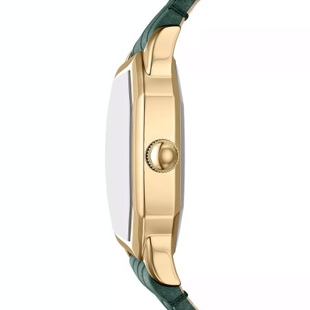 Montre femme fossil harlow à trois aiguilles en cuir effet croco vert es5427 – analogiques