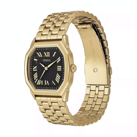 Montre femme fossil harlow à trois aiguilles en acier doré es5433 – analogiques