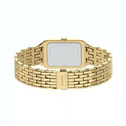 Montre femme fossil raquel à trois aiguilles avec date en acier doré es5434 - analogiques - edora - 4