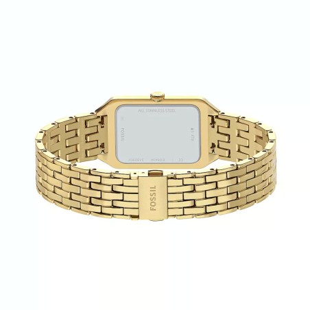 Montre femme fossil raquel à trois aiguilles avec date en acier doré es5434 – analogiques