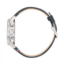 Montre homme chronographe patrouille de france athos 7 cuir et cadran bleus 668136 - chronographes - edora - 1