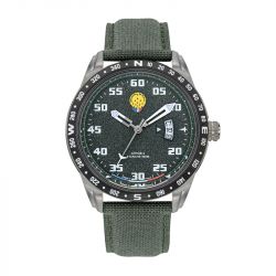 Montre homme patrouilles de france athos 2 cadran et tissu kakis 668126 - analogiques - edora - 0