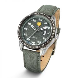 Montre homme patrouilles de france athos 2 cadran et tissu kakis 668126 - analogiques - edora - 1