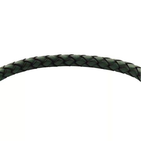 Bracelet homme fossil machine knurled cuir noir et acier gris jf04919040 – fossil bracelet homme