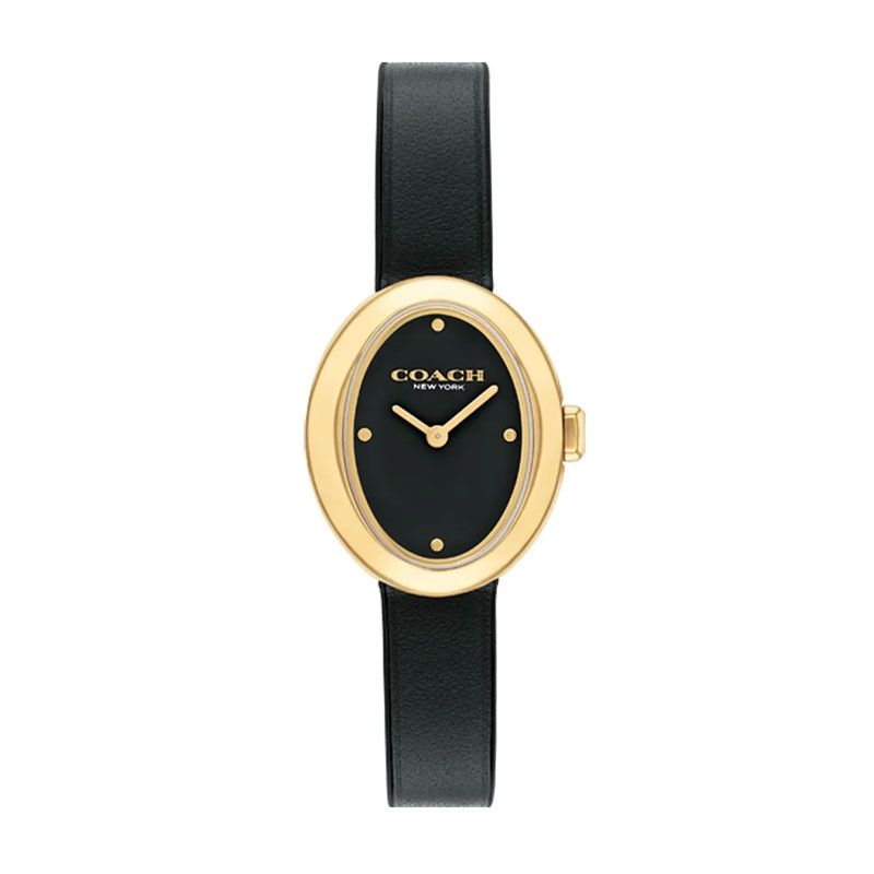 Montre femme coach sammy cuir noir 14504421 - analogiques - edora