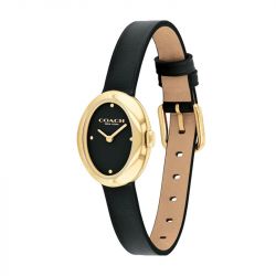 Montre femme coach sammy cuir noir 14504421 - analogiques - edora - 2