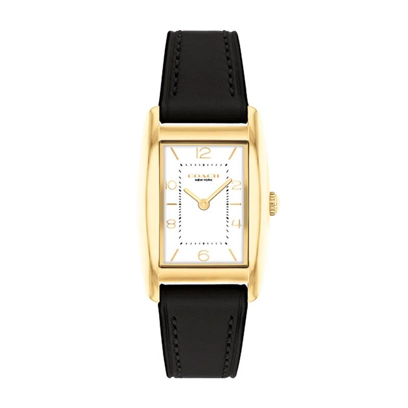 Montre femme coach reese cuir noir 14504312 - analogiques - edora