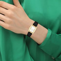 Montre femme coach reese cuir noir 14504312 - analogiques - edora - 1