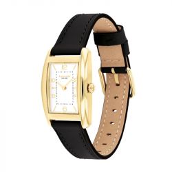 Montre femme coach reese cuir noir 14504312 - analogiques - edora - 2