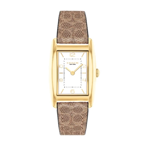 Montre Femme Coach Reese cuir marron 14504355