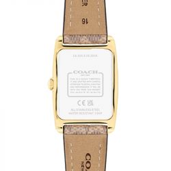 Montre femme coach reese cuir marron 14504355 - analogiques - edora - 2