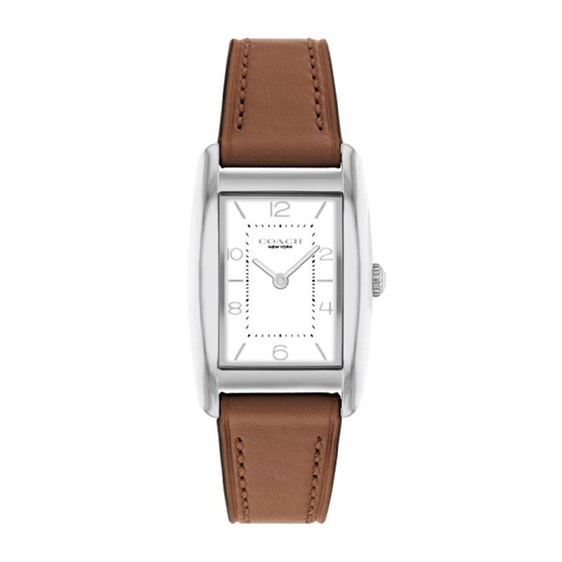 Montre femme coach reese cuir marron 14504311 - analogiques - edora