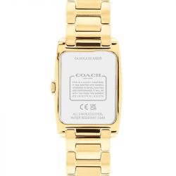 Montre femme coach reese acier doré 14504316 - analogiques - edora - 3