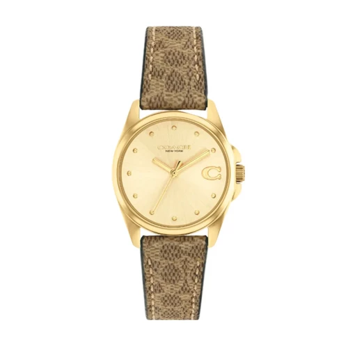 Montre Femme Coach Greyson cuir marron 14504107