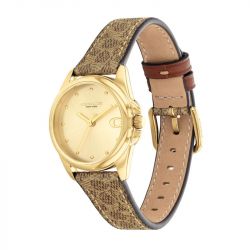 Montre femme coach greyson cuir marron 14504107 - analogiques - edora - 3